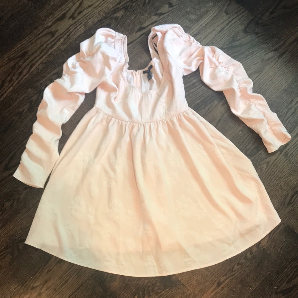 Pink flowy dress